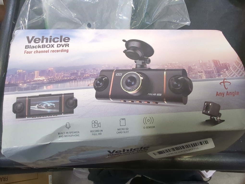 4K 1080P*3 FHD Car Camera, 4 Channel 360° Dash Cam Front Rear Inside & Left Right, 5GHz WiFi & App Control, 8 IR Lamps Night Vision, 24H Parking Mode, G-Sensor, Loop Recording, Includes 64GB SD Card