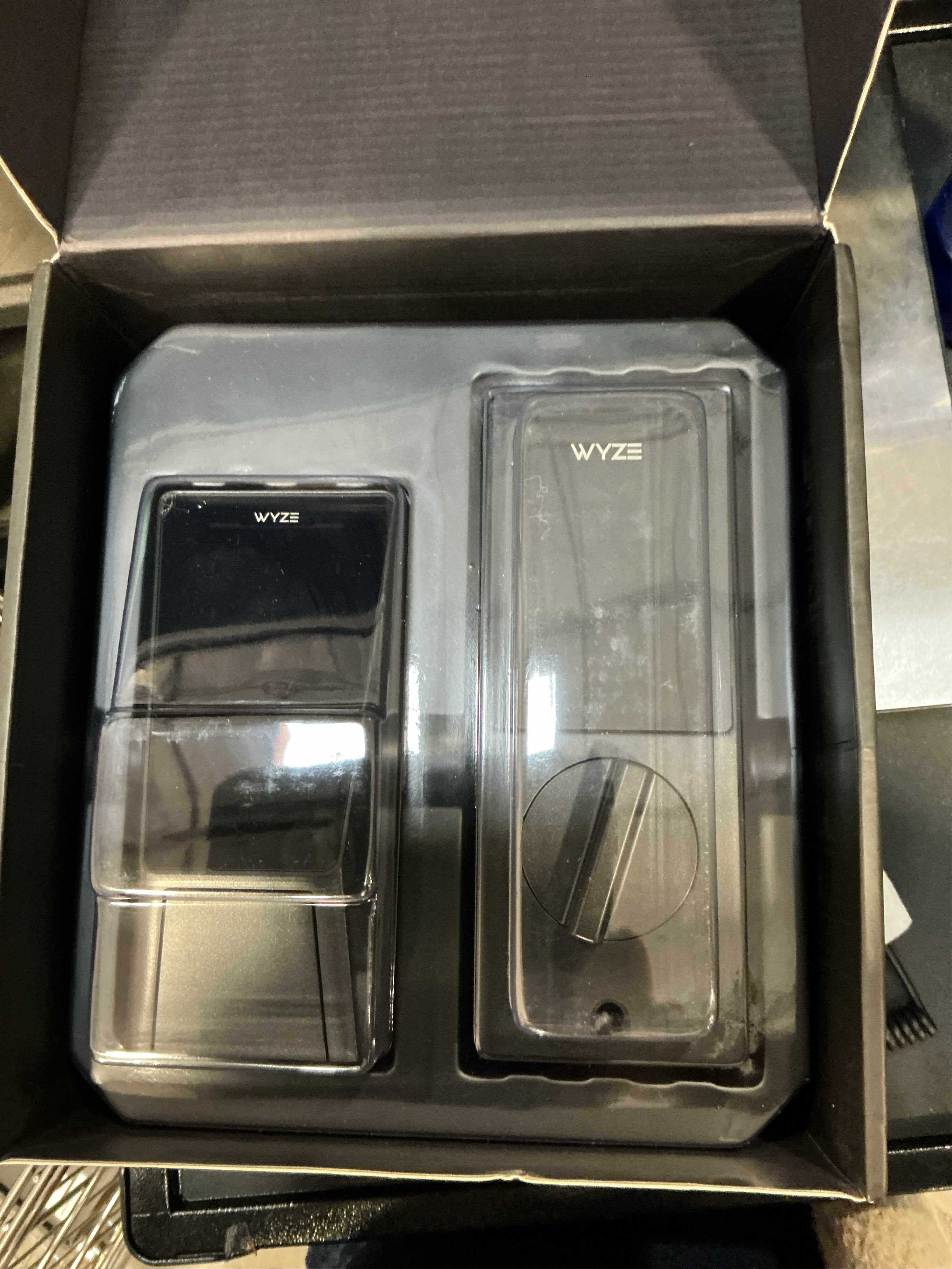 Wyze Palm Lock, Smart Door Lock with Palm Vein Recognition, Keyless Entry Smart Locks for Front Door, Keypad, Auto Lock, Dual Battery, Wi-Fi, Works with Alexa & Google, BHMA, IP53, Mechanical Key