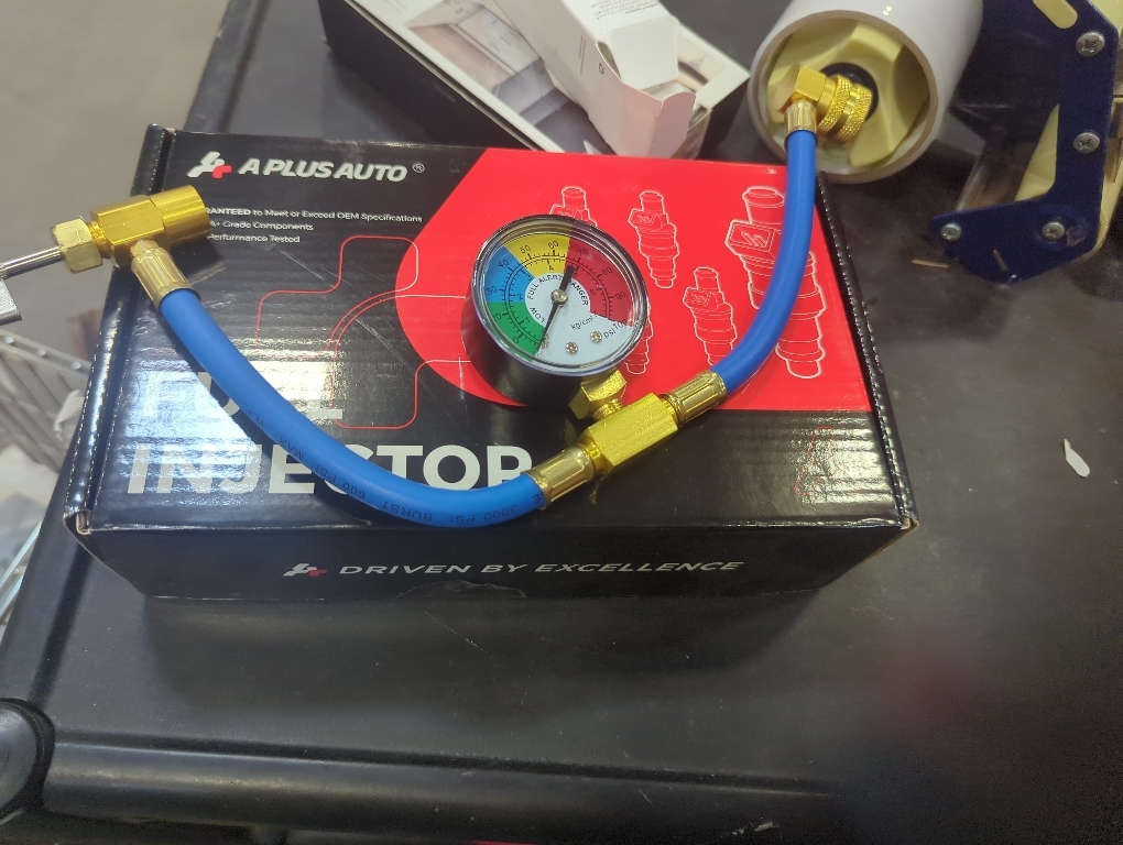 BFXM R134A Refrigerant Charge Hose, AC Recharge Hose with Gauge