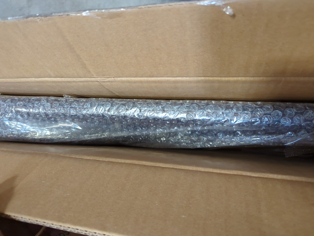 Costway Square Glass Patio Table With Umbrella Holder