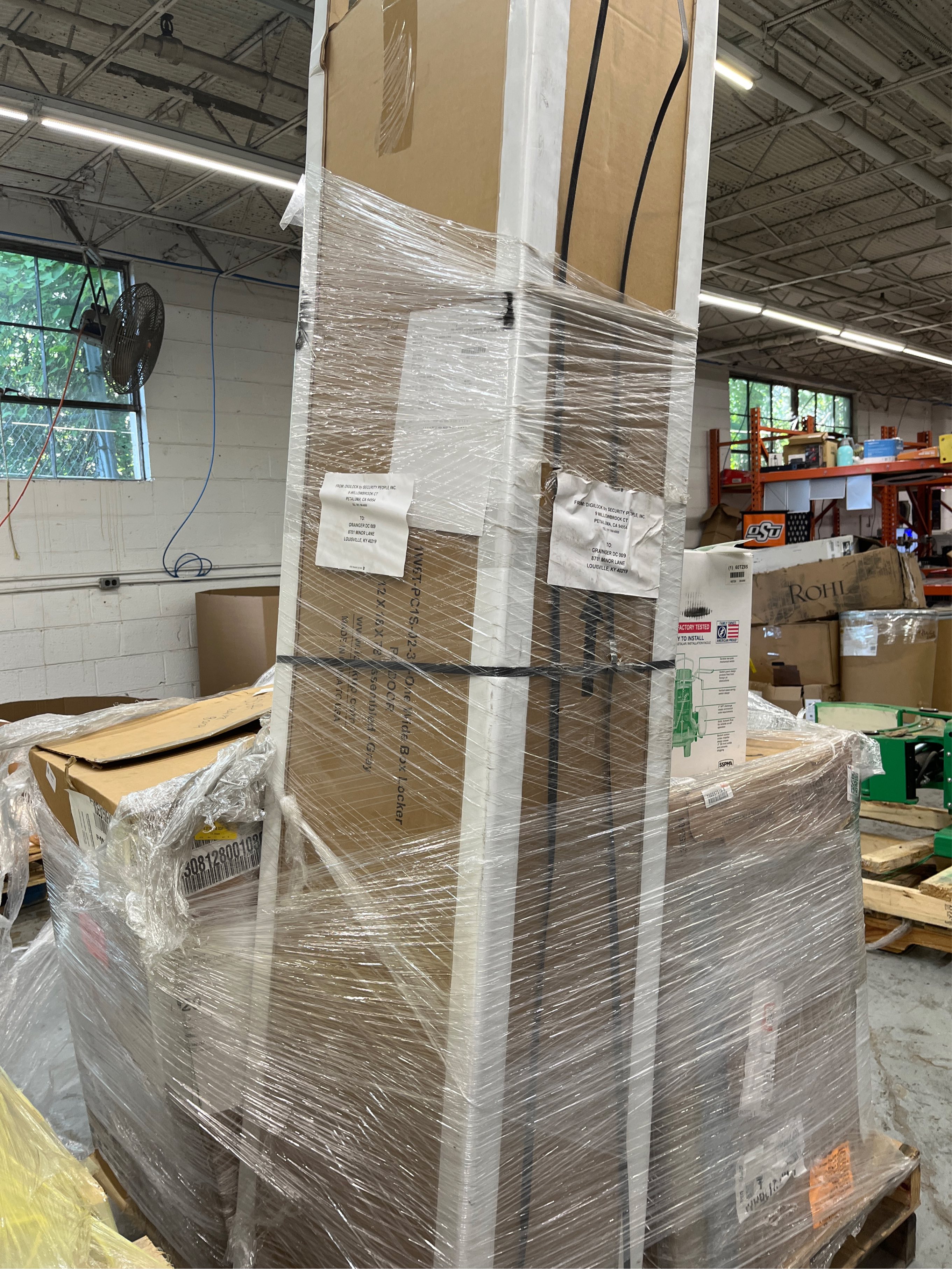1 wide box locker gray