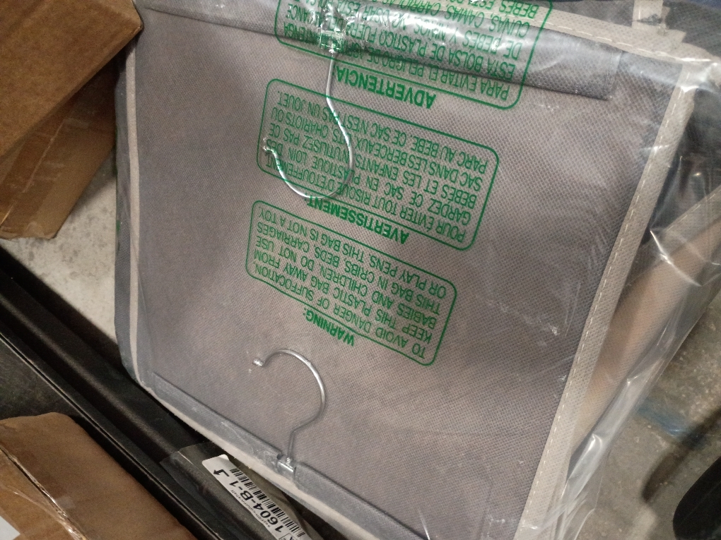 YOUDENOVA Hanging Closet Organizer and Storage, 6-Shelf Closet Hanging Storage Shelves, Grey