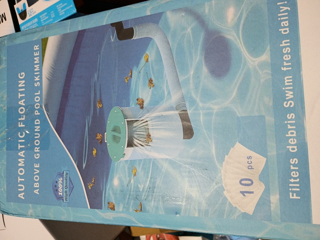 Above Ground Pool Skimmer,No Installation Required, no Adjustable Bracket Required,Comes with 10 Filter Socks, Special Note: The Pool Pump Flow Rate Must not Exceed 2100 GPH(Turquoise)