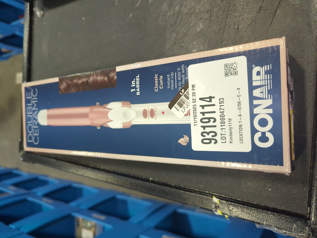 Conair Double Ceramic Gentle Rose Gold 1 Inch Curling Iron