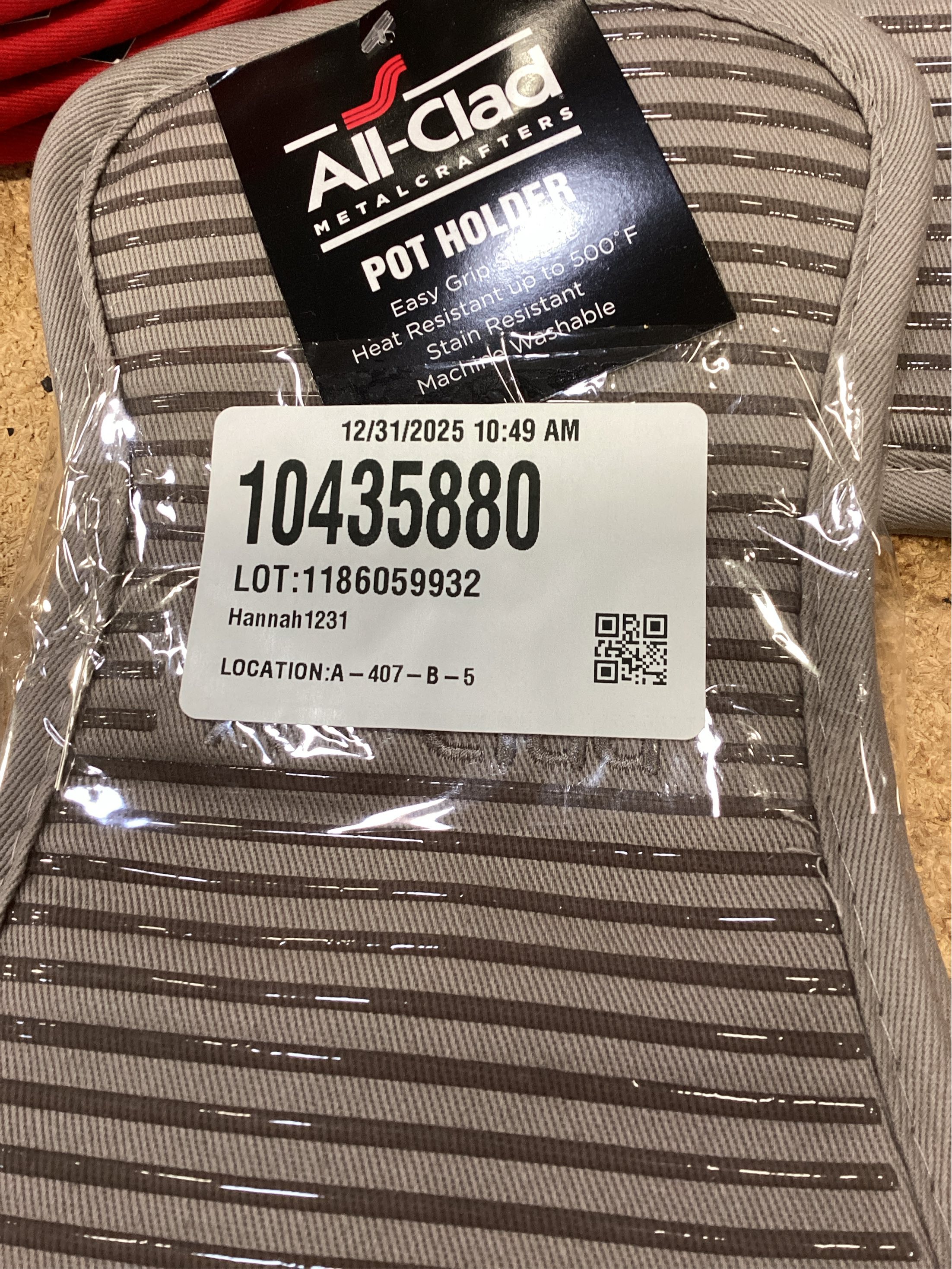 All-Clad Premium Pot Holder, 2 Piece, Titanium