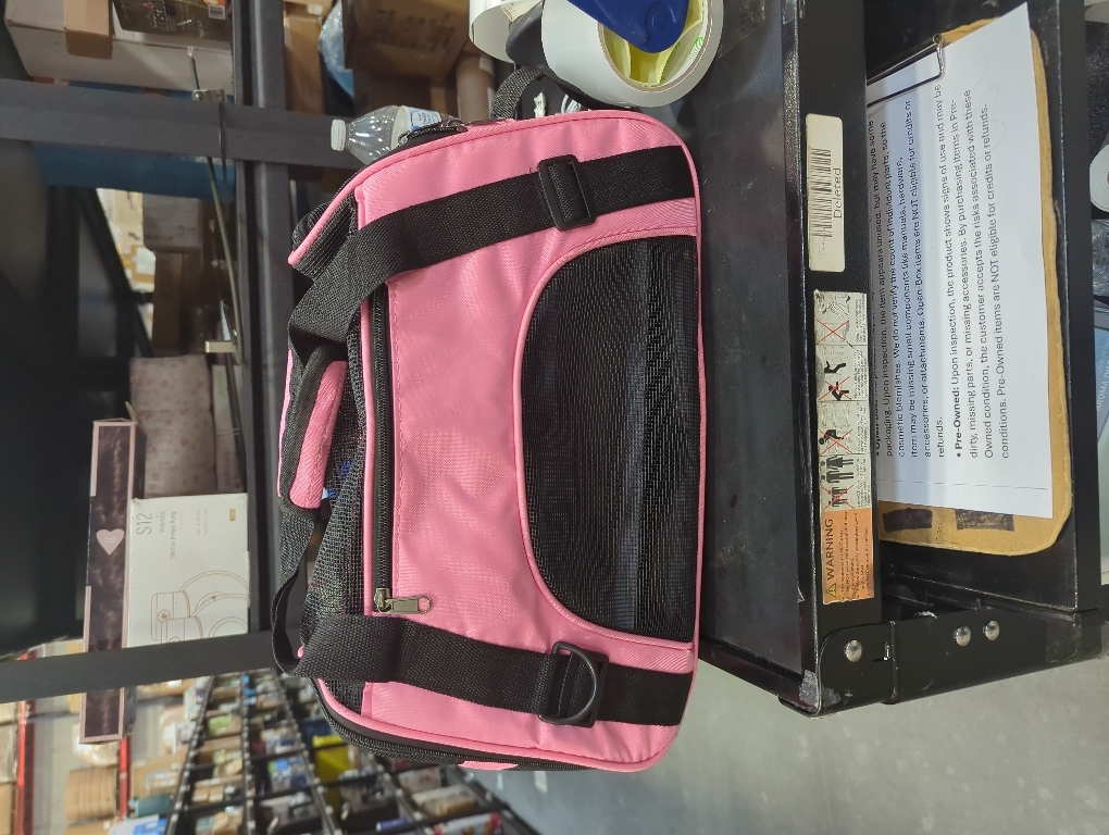 Cat Carrier for Cats Soft-Sided Travel Pat Carrier for Cat with Wooden Padding Board Airline Approved Lightweight Comfortable Cat Bag for Puppy Small Pets (Small, Pink)