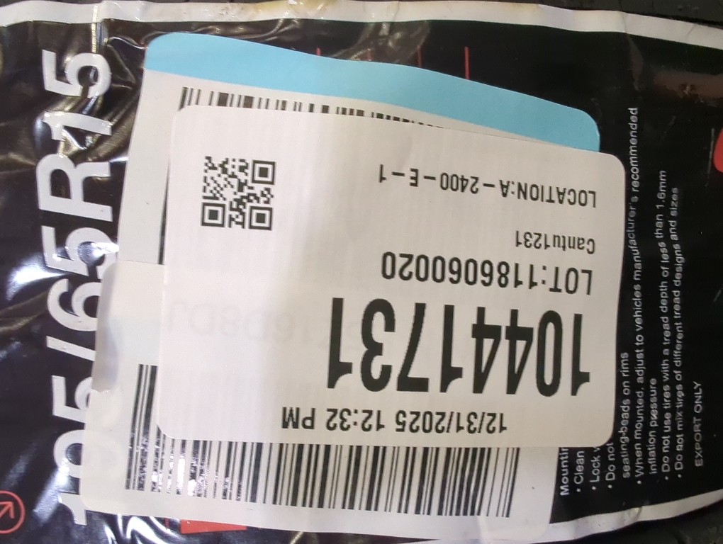 195/65R15 91H CT-1, Radial, All Season