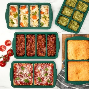 MIU Silicone Freezer Trays with Lids, 5-pack, Assorted
