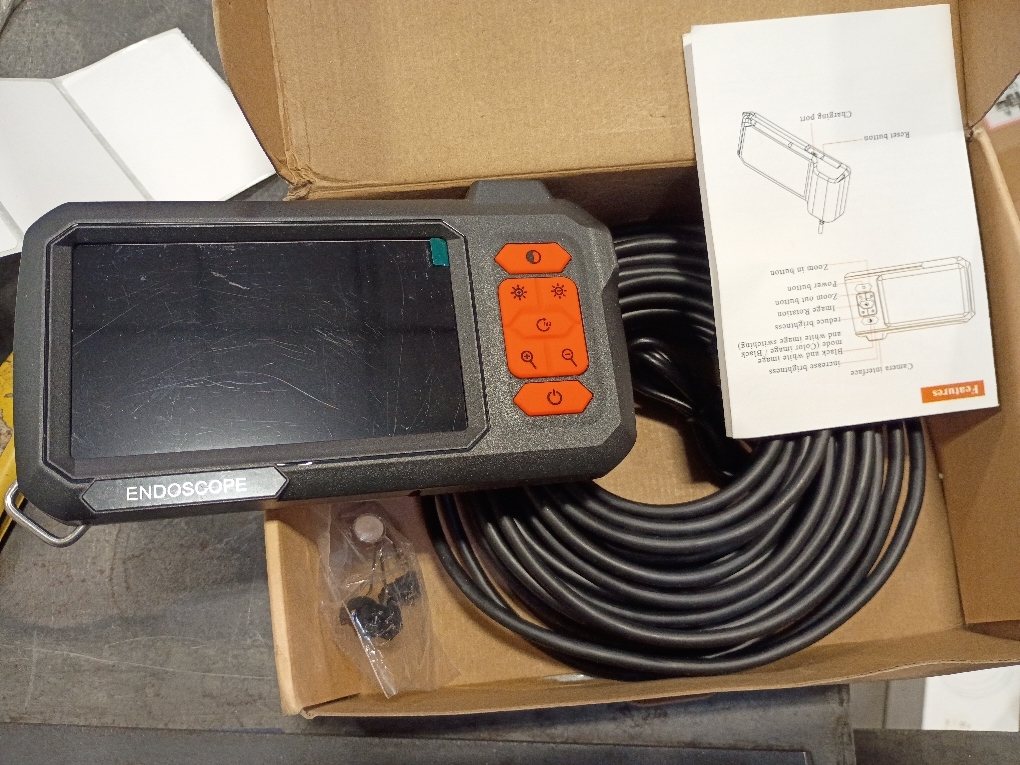 Borescope Camera, Industrial Pipeline Endoscope 1080p HD Screen 4.3 Inch Handheld,Industrial Endoscope