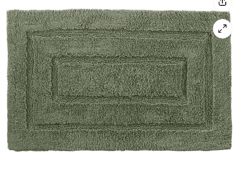 Cassadecor Signature Solid Moss Bath Rug