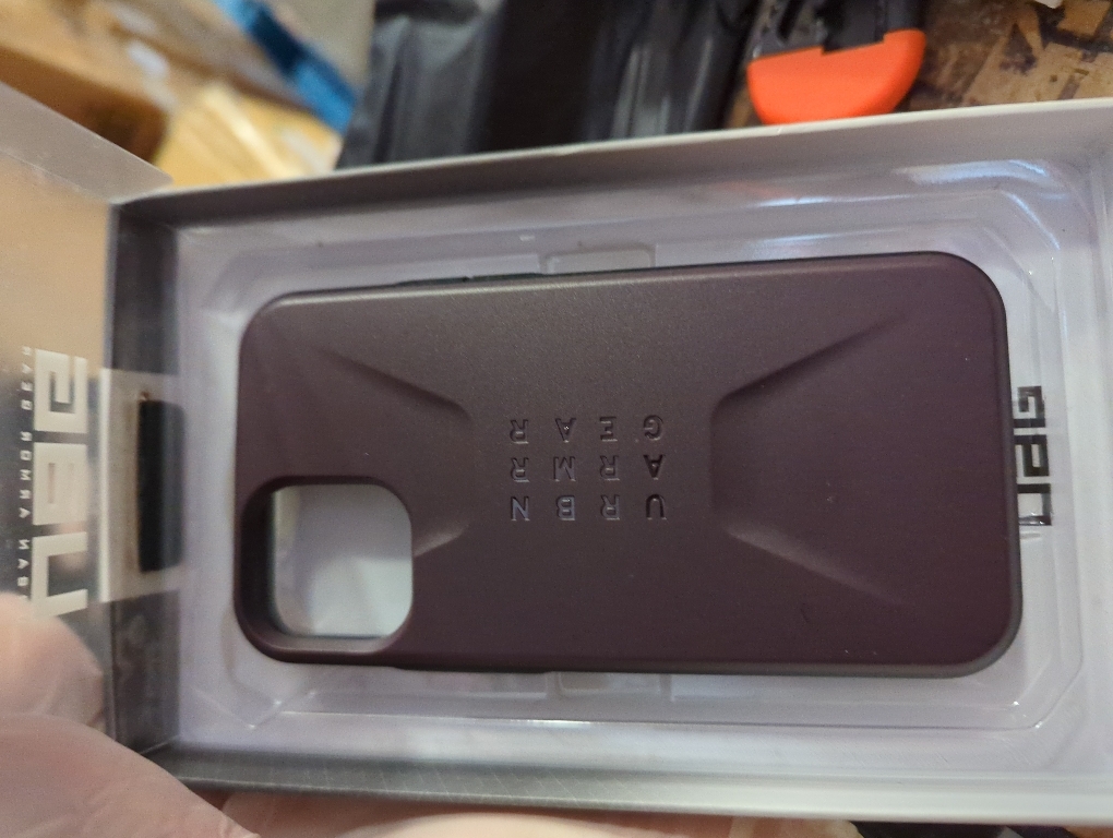 URBAN ARMOR GEAR UAG Designed for iPhone 12 Pro Max Case [6.7-inch Screen] Sleek Ultra-Thin Shock-Absorbent Civilian Protective Cover, Eggplant