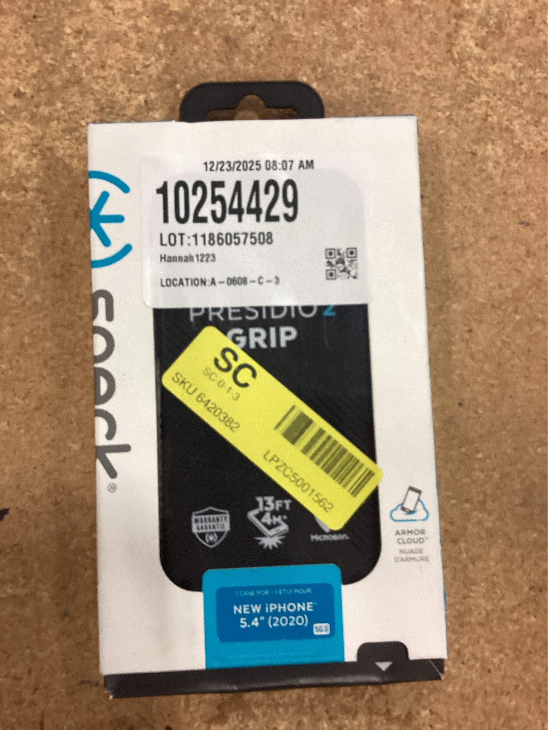 Speck Apple iPhone 12 Mini Presidio 2 Grip - Black