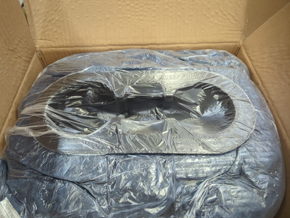 Color blue Couch Cup Holder Pillow, Couch Drinks Remotes Holder for Center of Couch, for Sofa, Bed, RV, Car Grey