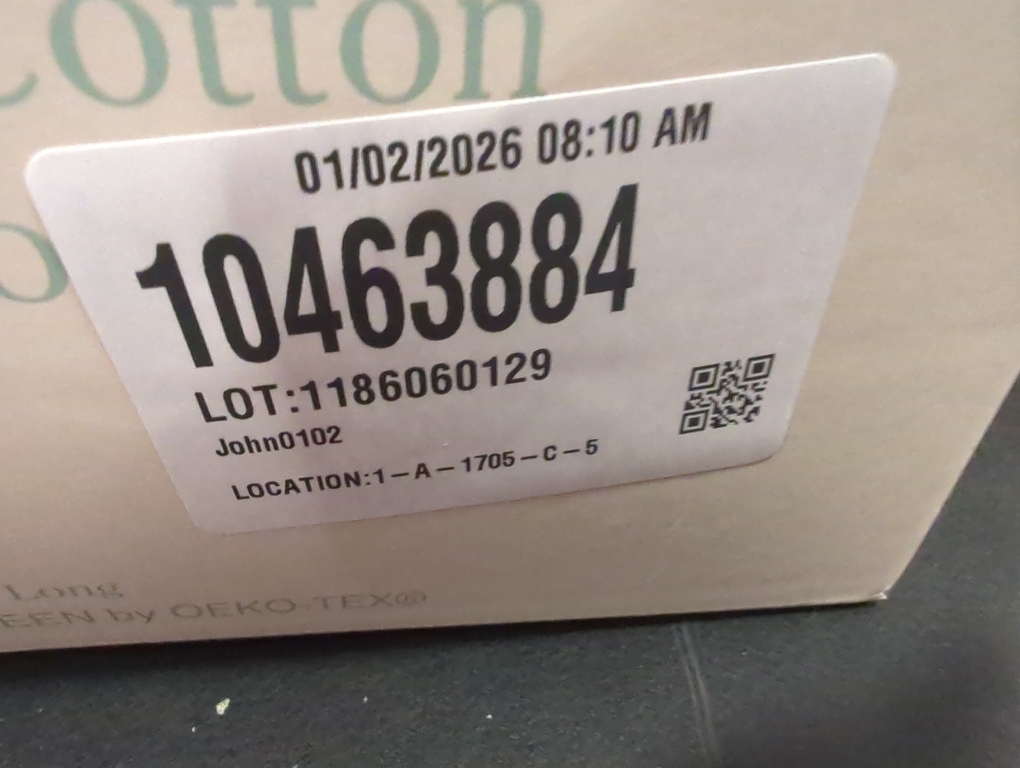 Size Large/X-Large Color White Haven Waffle Large/X-Large Organic Cotton Robe in White