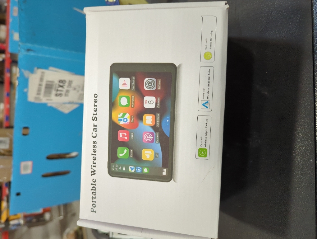 Wireless CarPlay Screen Android Auto for Car, 7 Touch Screen Naivgation Portable Car Stereo CarPlay Bluetooth Mirror Link, Siri, AirPlay, AUX, Voice Assistant for All Vehicles Upgrade