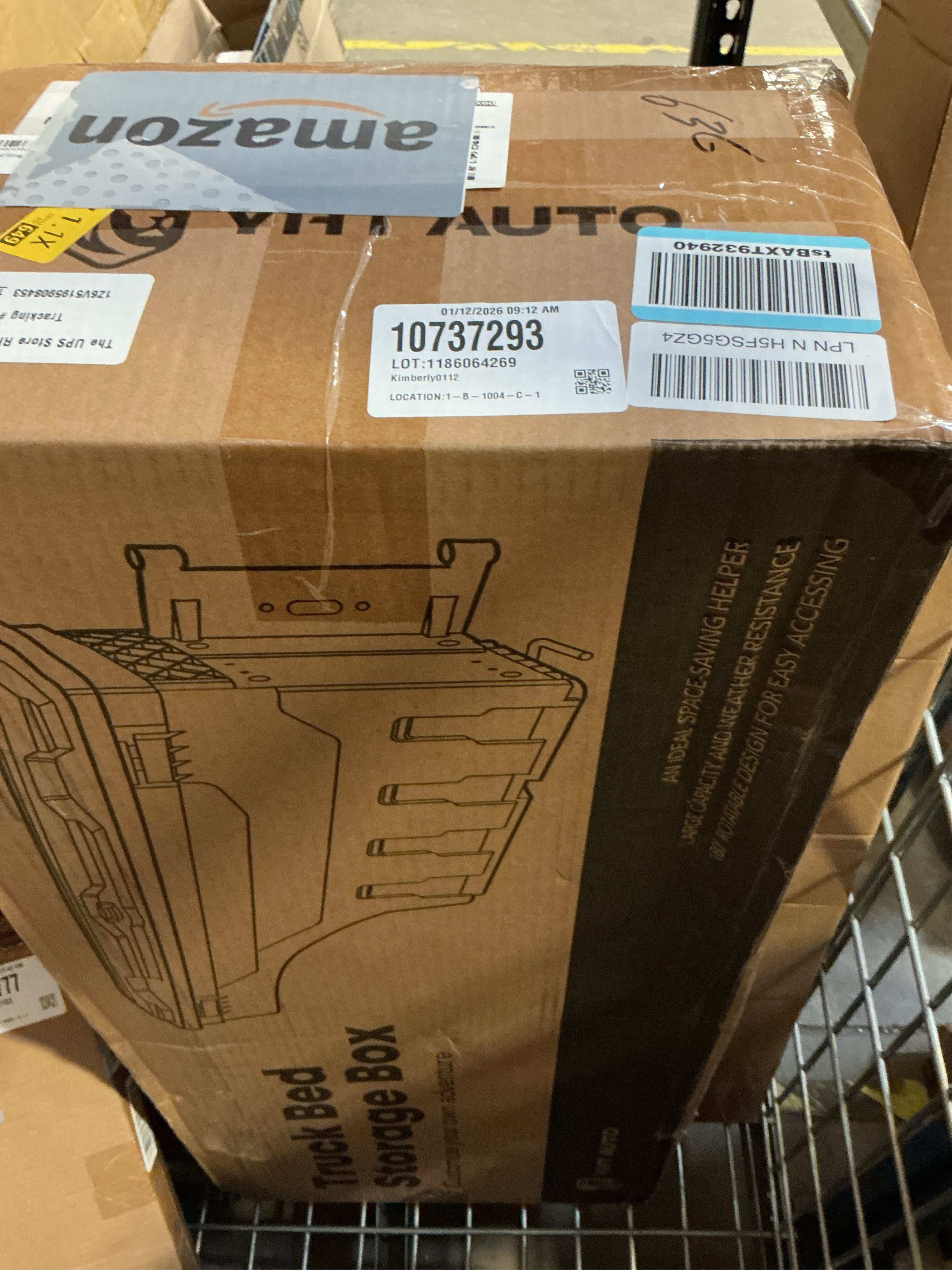 YHTAUTO Truck Bed Storage Tool Box Lockable Compatible with 2007-2018 Chevrolet Silverado & GMC Sierra 1500 2500 3500 Passenger Side, Swing Waterproof Wheel Well Toolbox