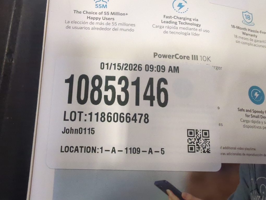 Anker - PowerCore III 10K MAh USB-C Portable Battery Charger - Black