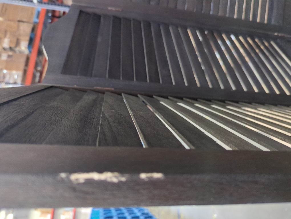 Black 4 Door Room Divider