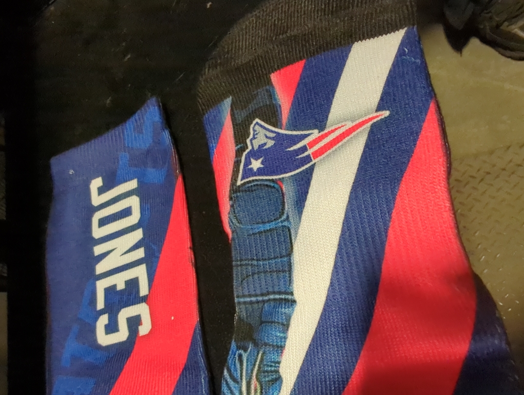 For Bare Feet NFL Unisex Black Wave Crew Sock Nfl Large