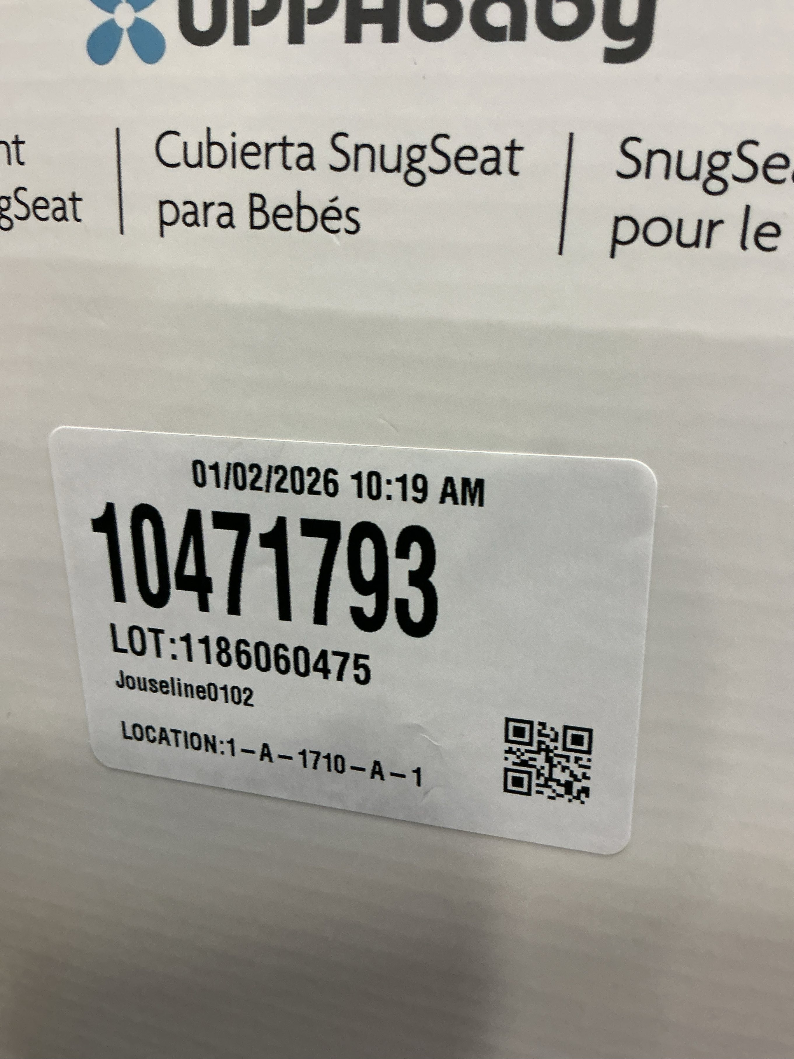 UPPAbaby® SnugSeat Infant Stroller Insert in Grey
