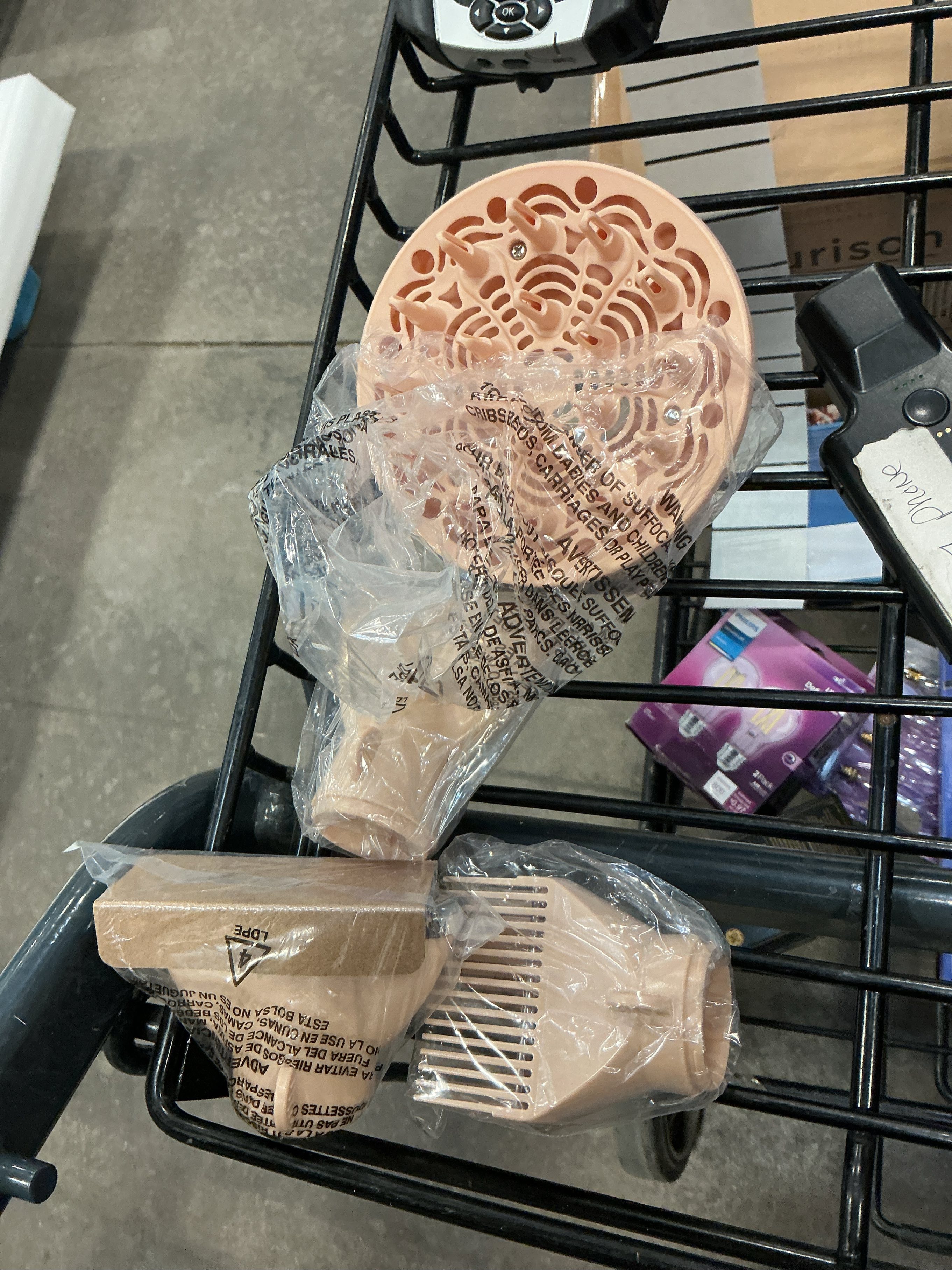 Conair Infiniti Pro Hair Dryer with Diffuser plus 3 Other Attachments | Performa Series Hair Dryer | Blow Dryer with Professional Performance Motor | Blush Pink