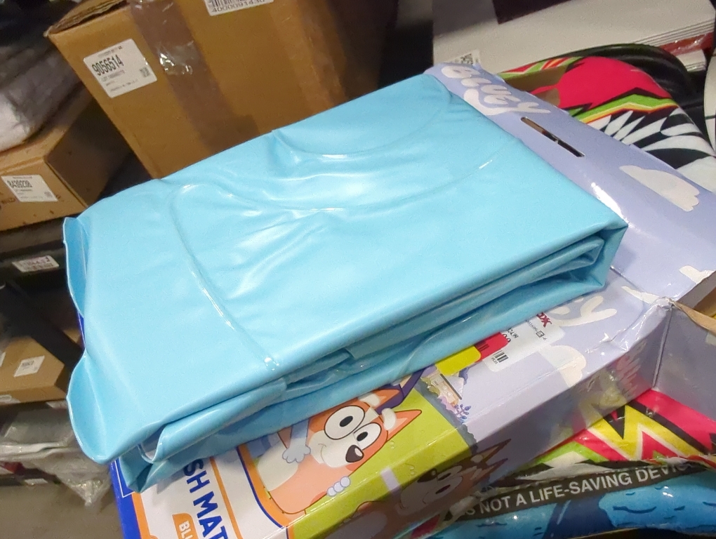 SwimWays Bluey Splash Mat, Kids Splash Pad, Outdoor Toys, Bluey Party Supplies and Water Toys for Kids Ages 1 & Up