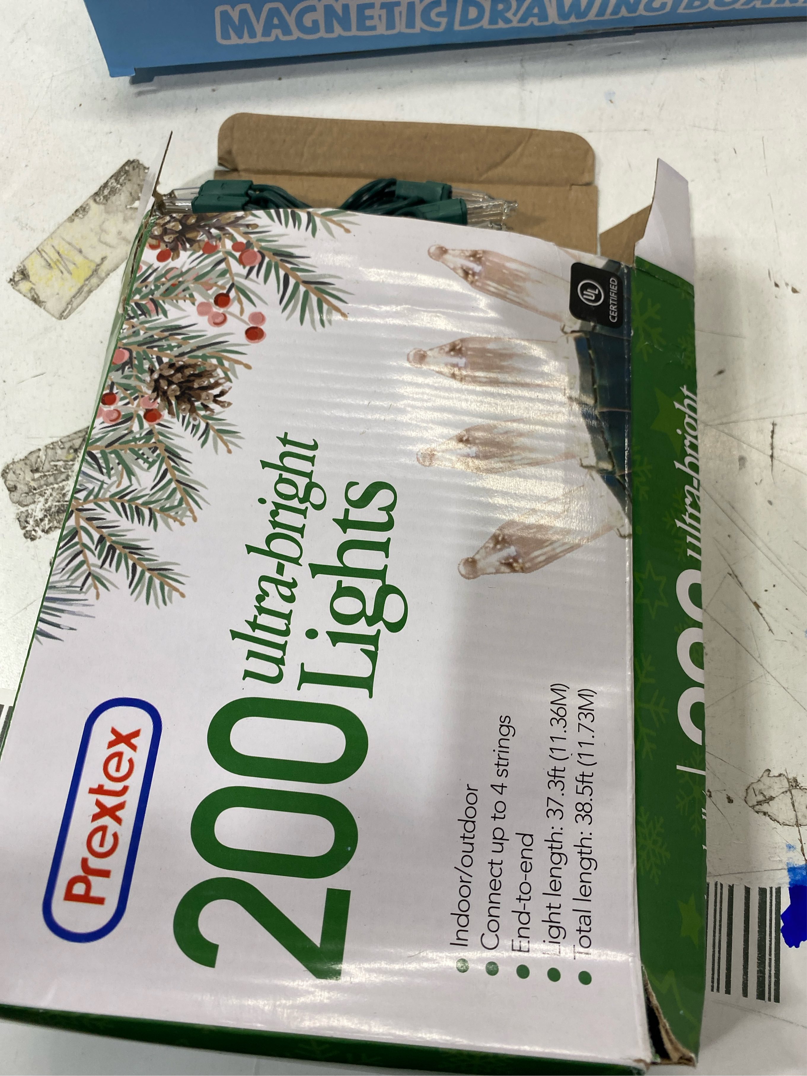 PREXTEX 200 Count Clear Christmas Tree Lights - 40 ft Warm Incandescent String Lights with Green Wire - Indoor and Outdoor Mini Light for Christmas, Holiday Decorations, Trees, Fences, Patios and More