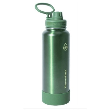 ThermoFlask Insulated Water Bottle with Straw Lid 40 oz