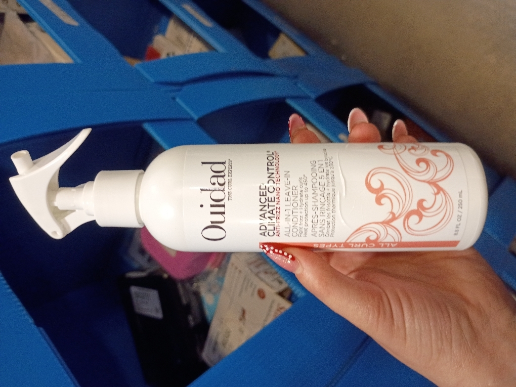 Ouidad Advanced Climate Control Leave In Conditioner for Curly Hair, 8.5 fl oz, Multi-Use Curl Leave In Conditioner & Heat Protectant Spray, Sulfates, Parabens & Cruelty-Free Curly Hair Products