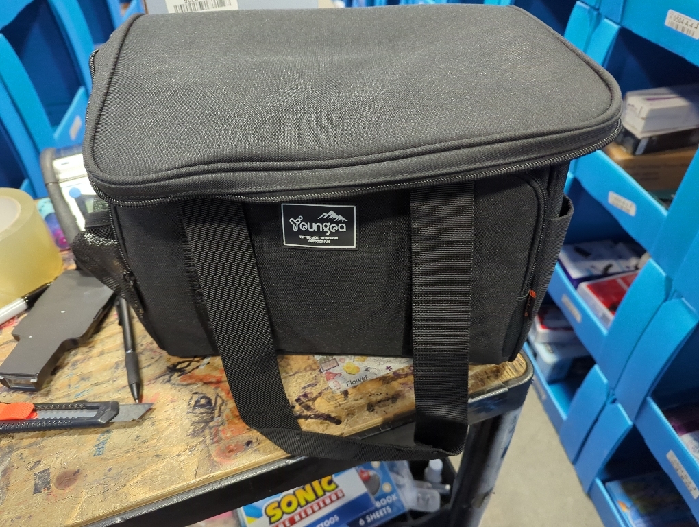 18L Small Insulated Cooler Bag Soft Sided Portable Collapsible ice Cooler for Beach, Camping, 24-Can, Leakproof