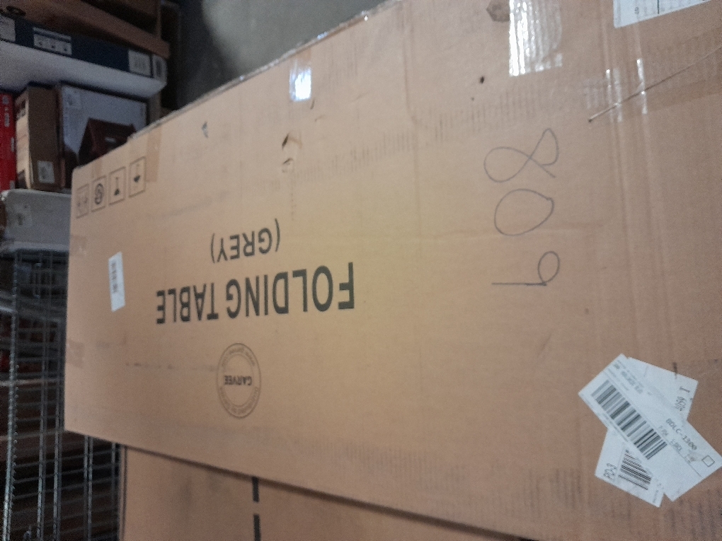 6FT Picnic Table Folding Table Camping Table Plastic Table Fold Up Table Lock for Party Event,White