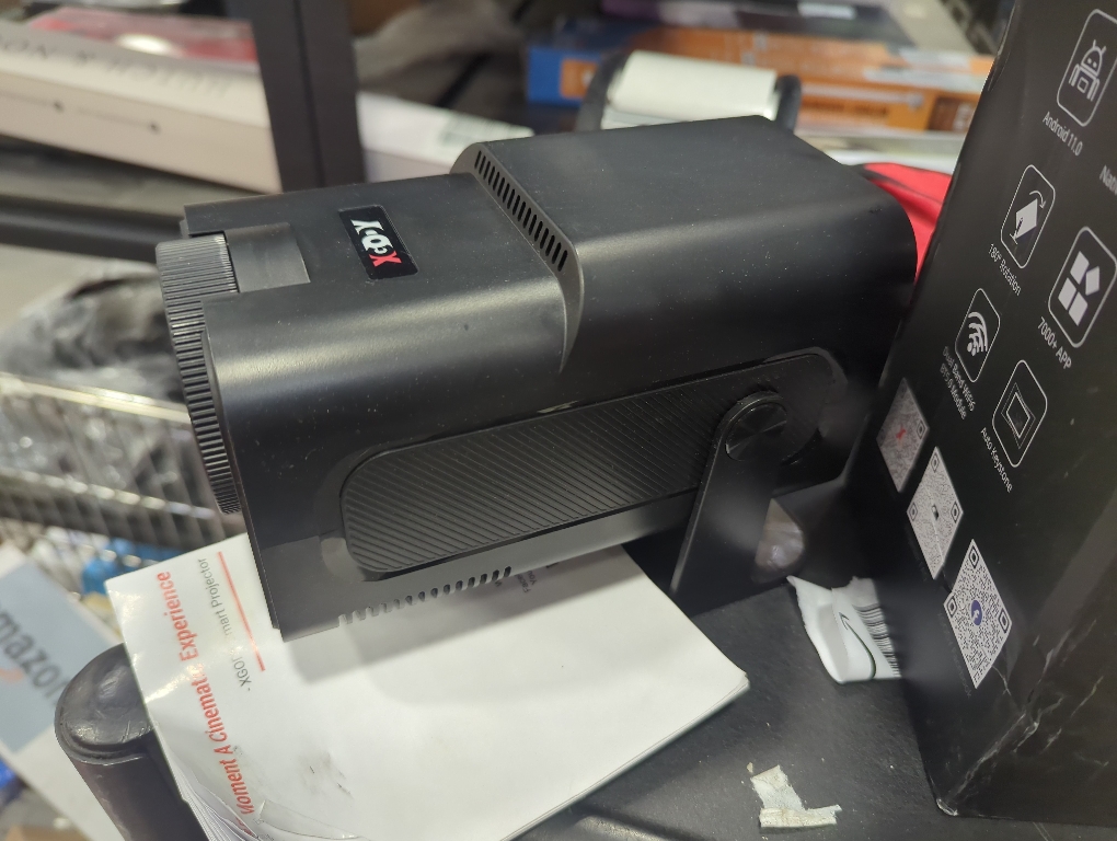 Color Black Smart Mini Projector XGODY Gimbal5 Android 11 Full HD Projector Native 1080P 4K Support 5G WiFi 6 Bluetooth 5.0 Home Movie Projector Electric Focu Auto Keystone 180 Rotating For PC/Lap/PS5 Dull Black