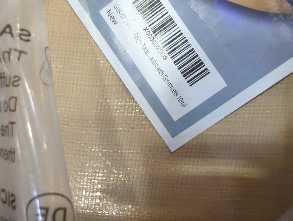 GUARD SHIELD Beige Tarp Heavy Duty Waterproof 20x30 Feet Outdoor Poly Tarps Cover Thick UV Resistant Canopy Tarpaulin with Grommets 10mil