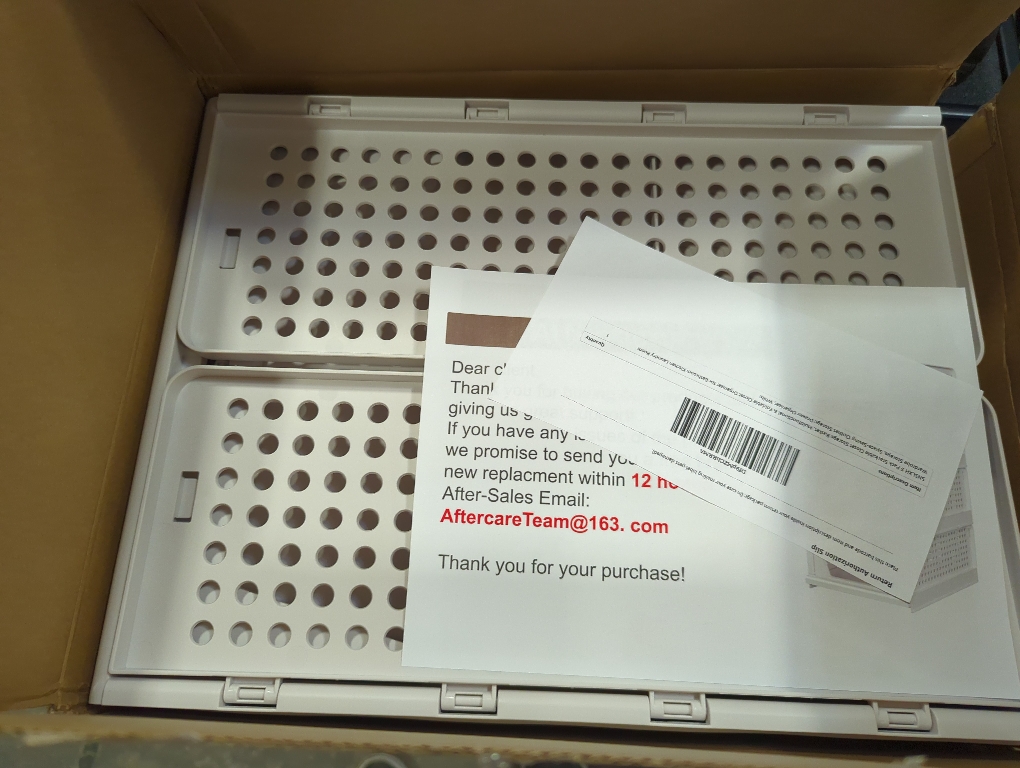 SNSLXH 5 Pack Stackable Closet Storage Basket, Multifunctional & Foldable Closet Organizer for Bathroom Kitchen Laundry Room Wardrobe Storage, Space-Saving Clothes Storage Drawer Organizer, White