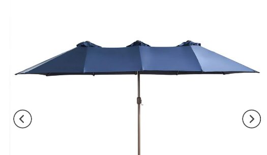 Premium Home Solutions Large Outdoor Umbrella Blue