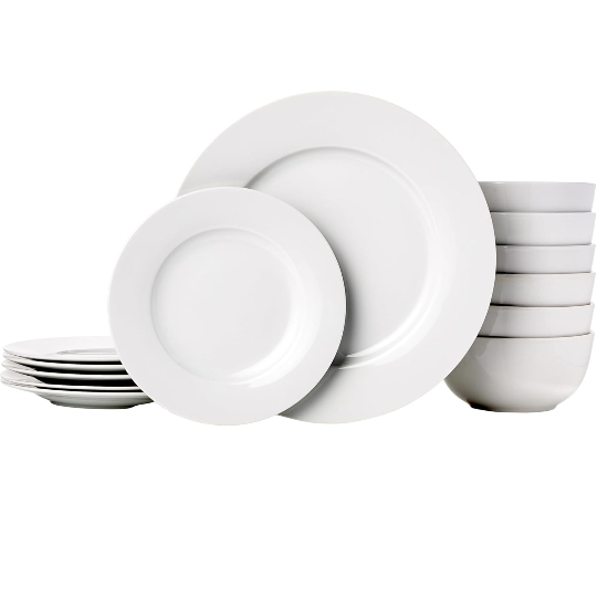 Mikasa Quinn 12-piece Bone China Dinnerware Set