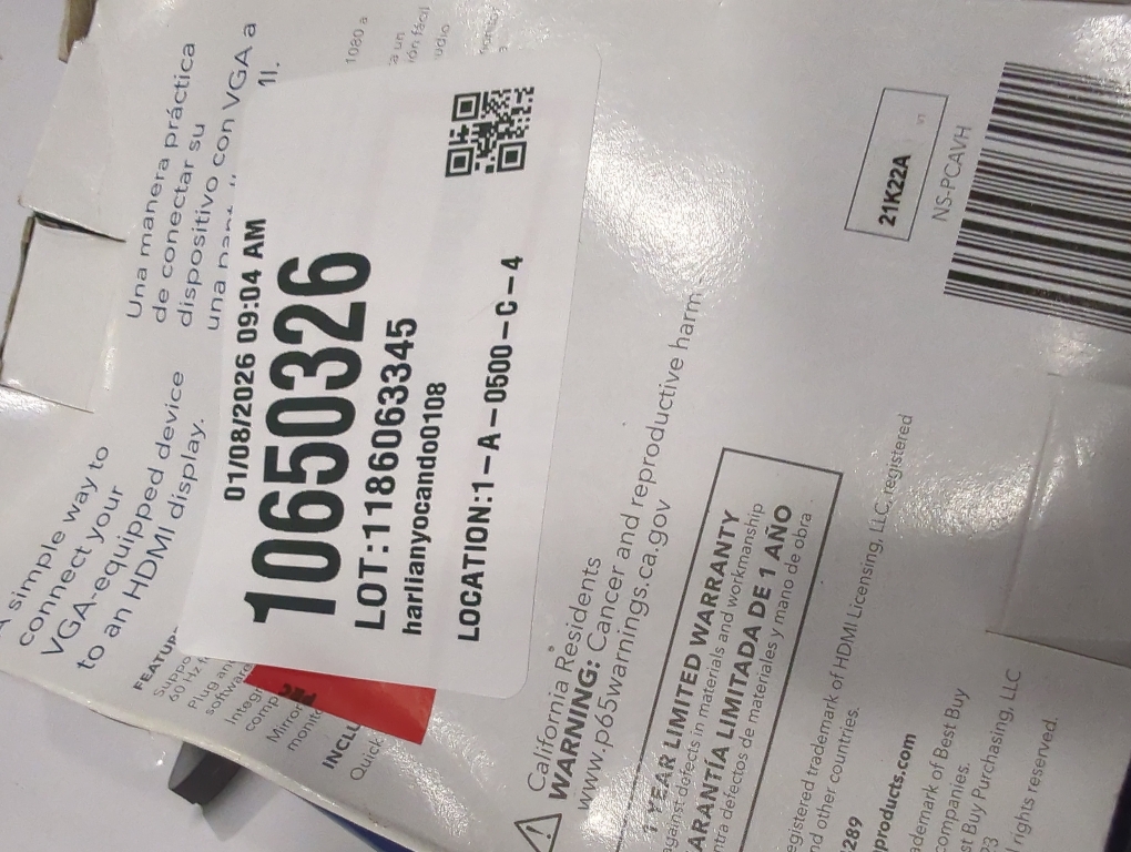 INSIGNIA VGA to HDMI Adapter - Model: NS-PCAVH
