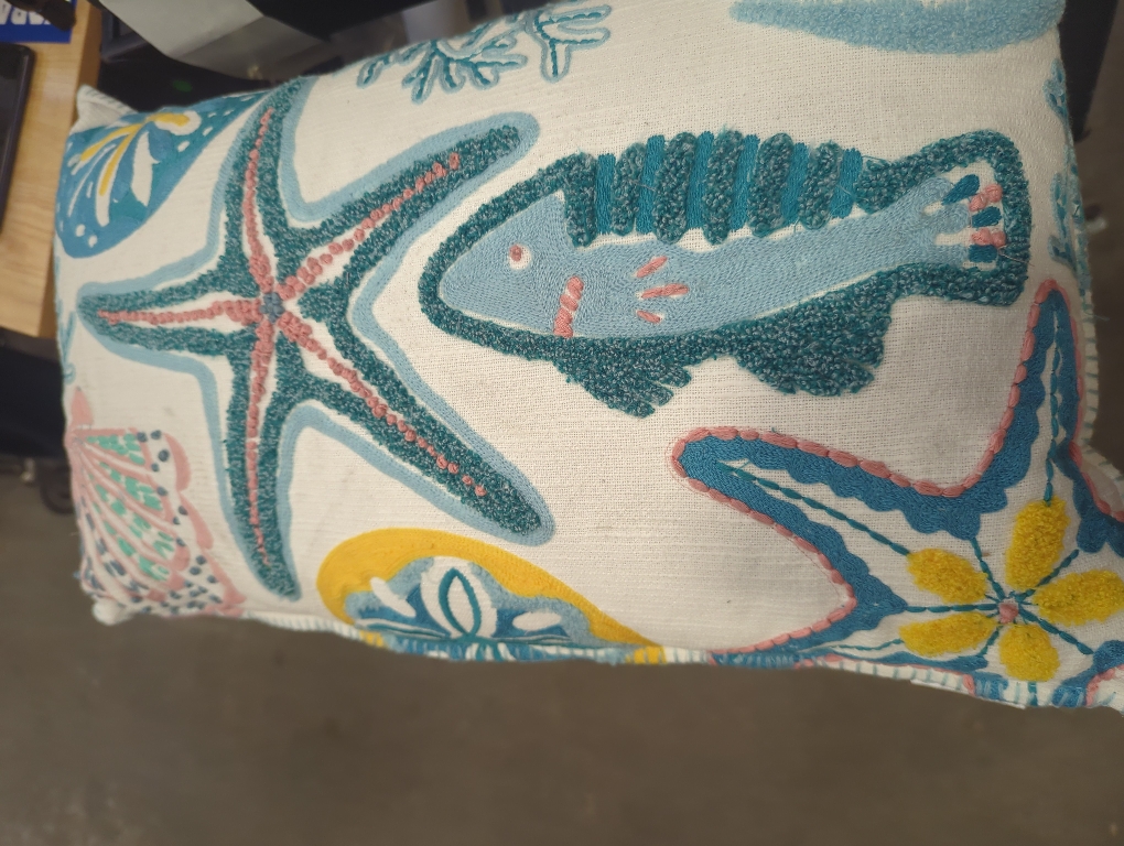 Pacific Palm Beach Cube Decoration Pillow  14 x 24