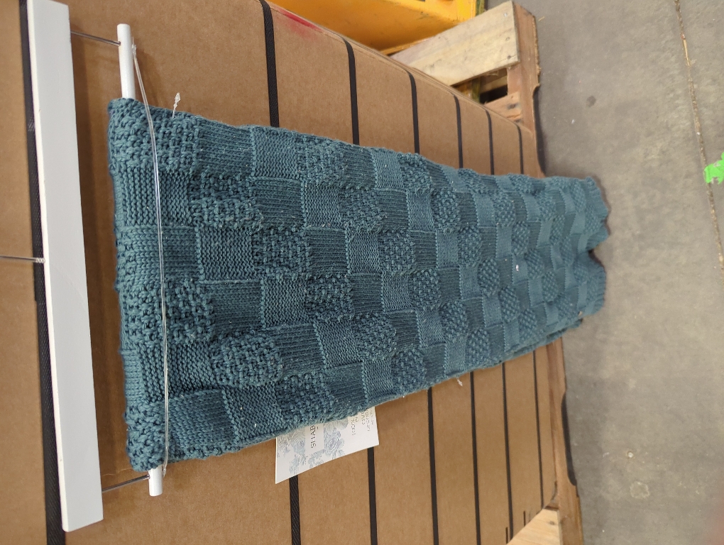 Shabby Chic Oversized Decorative Throw Dark Teal 50 x 70