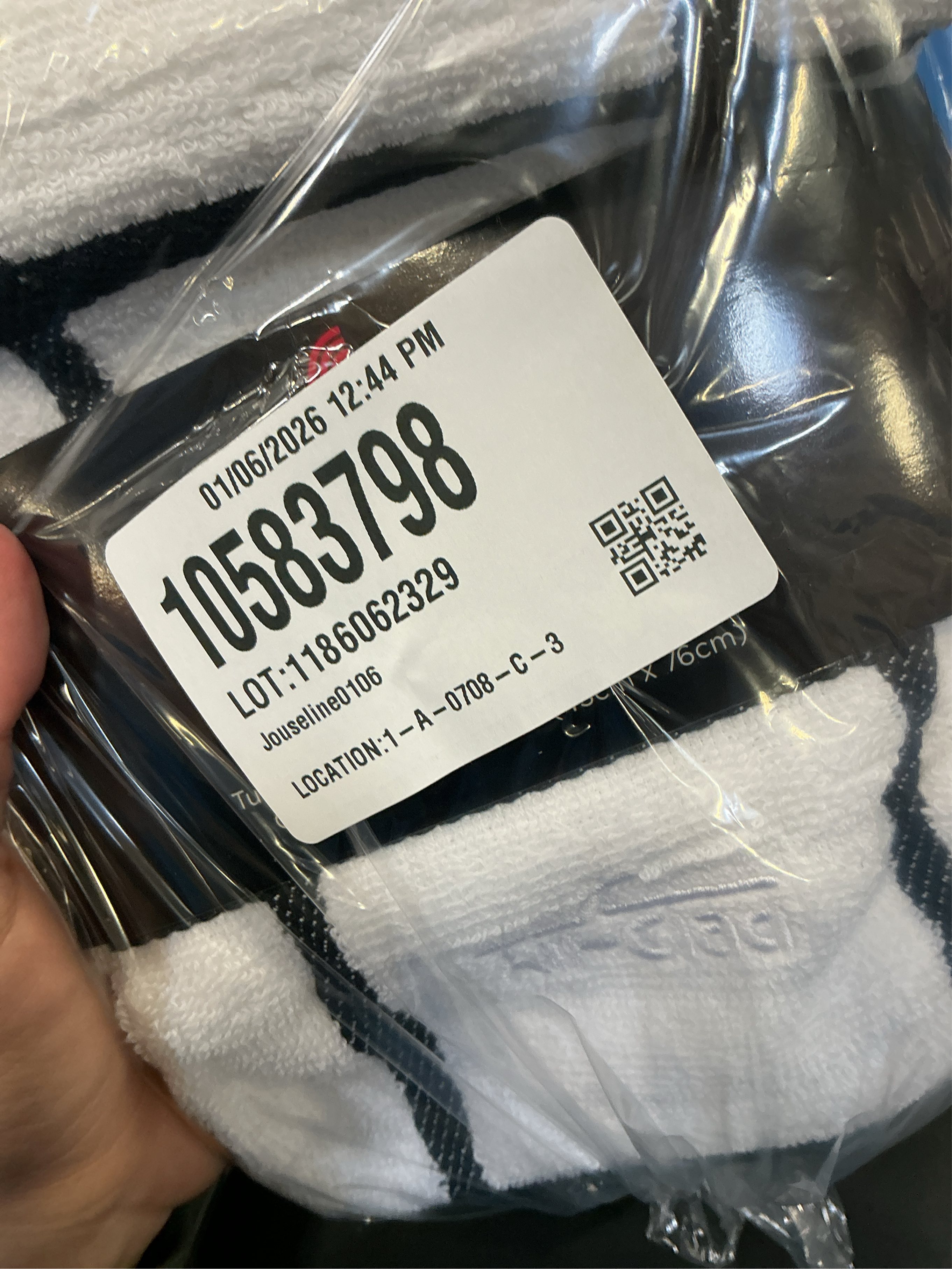 2packs All-Clad Checked Cotton Kitchen Towel, Almond