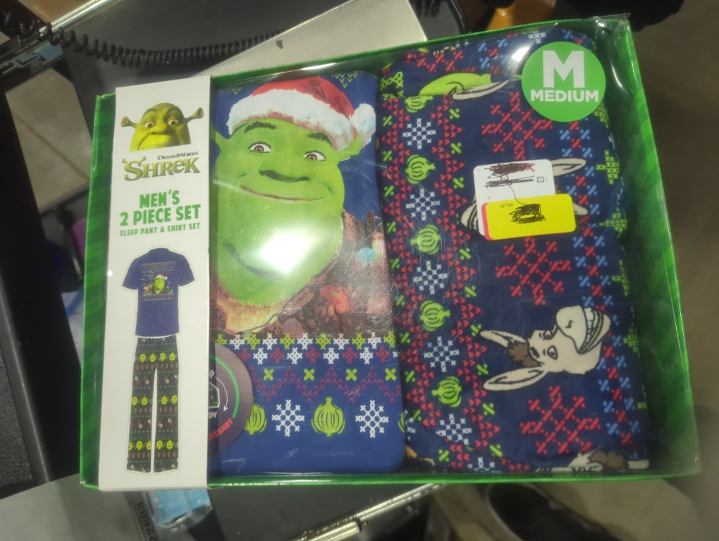 Shrek 2pcs Sleep Pant & Shirt Medium