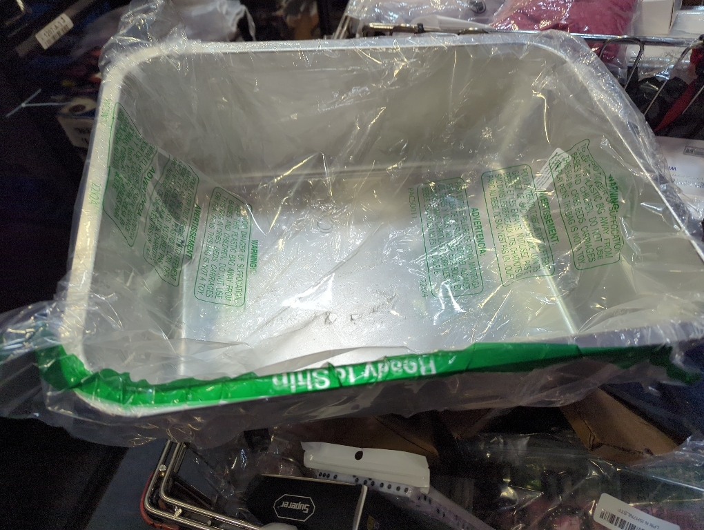 Kirecoo Stainless Steel Cat Litter Box - Metal High Sided Cat Pan, Large Stainless Steel Box, Indoor Litter Tray, Non Stick, No Smell, Easy to Clean, Pet Toilet Supplies for Kitten, Kitty, Rabbit