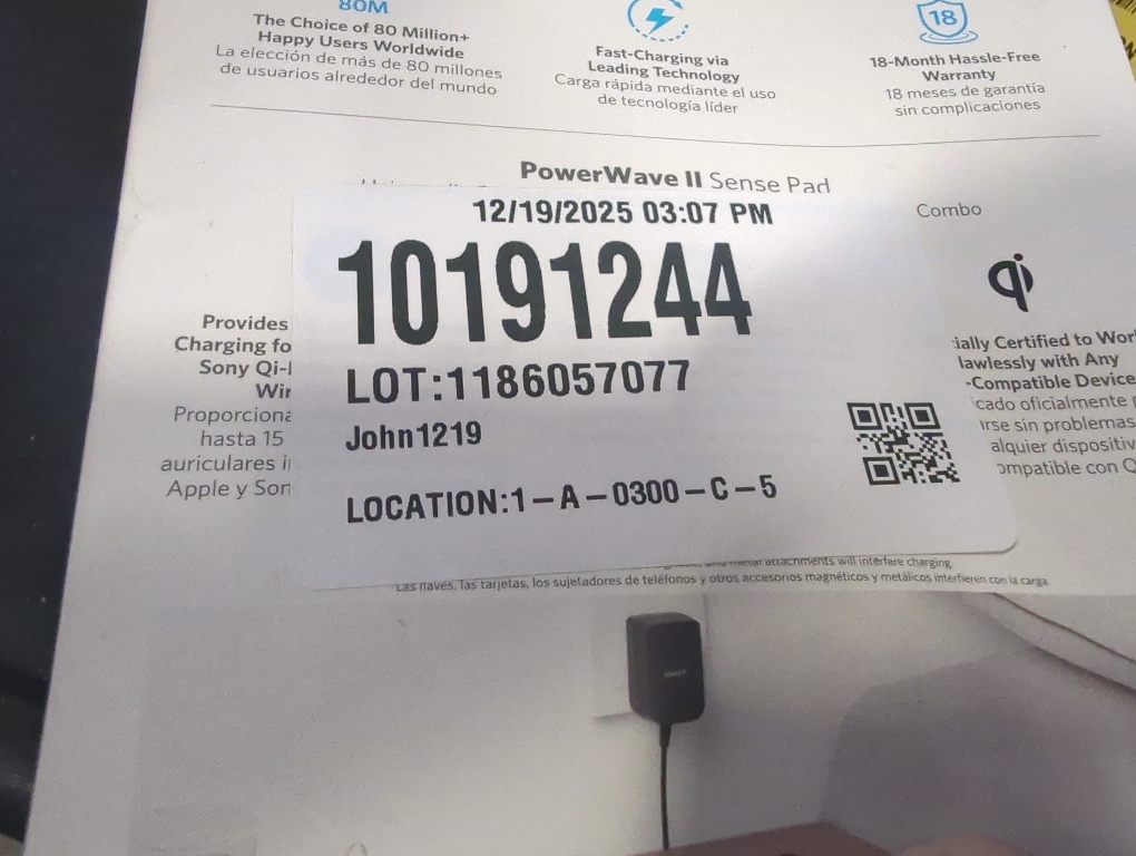 Anker PowerWave II 15W Qi Wireless Charging Pad (w/ Wall Charger) - Black