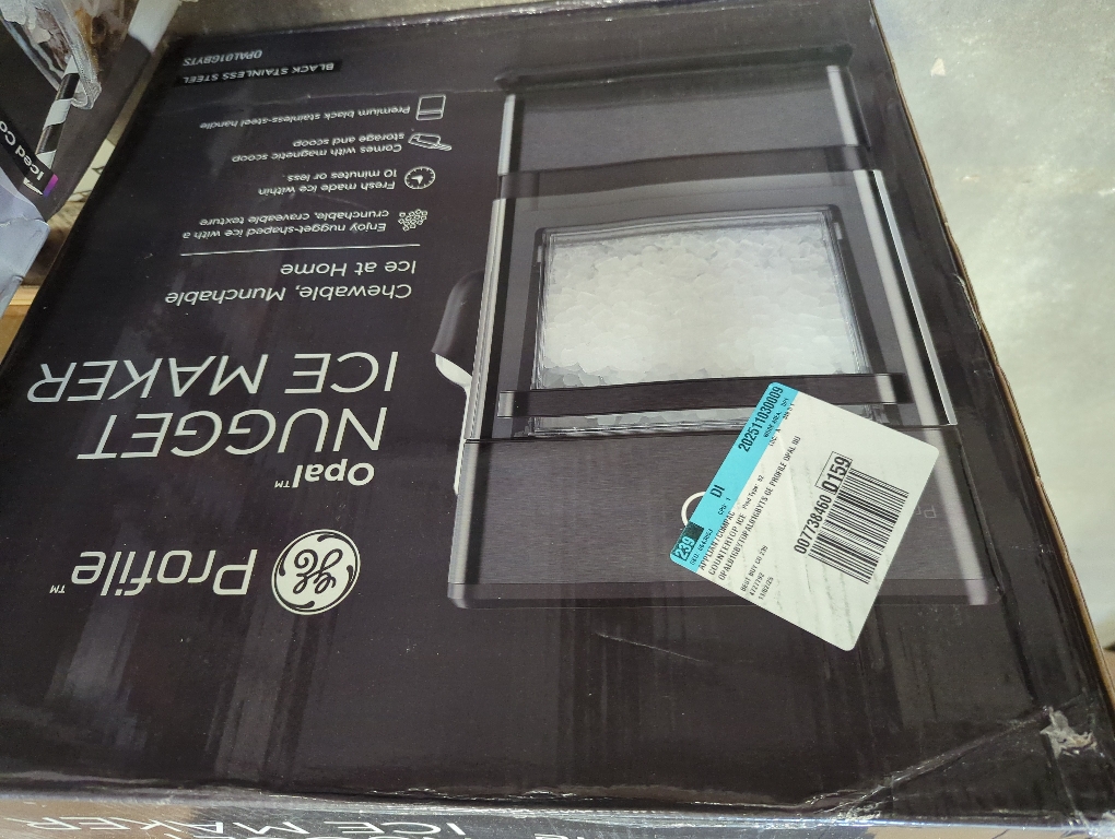 GE Profile - Opal Nugget Ice Maker with Rapid Ice Production - Black Stainless Steel