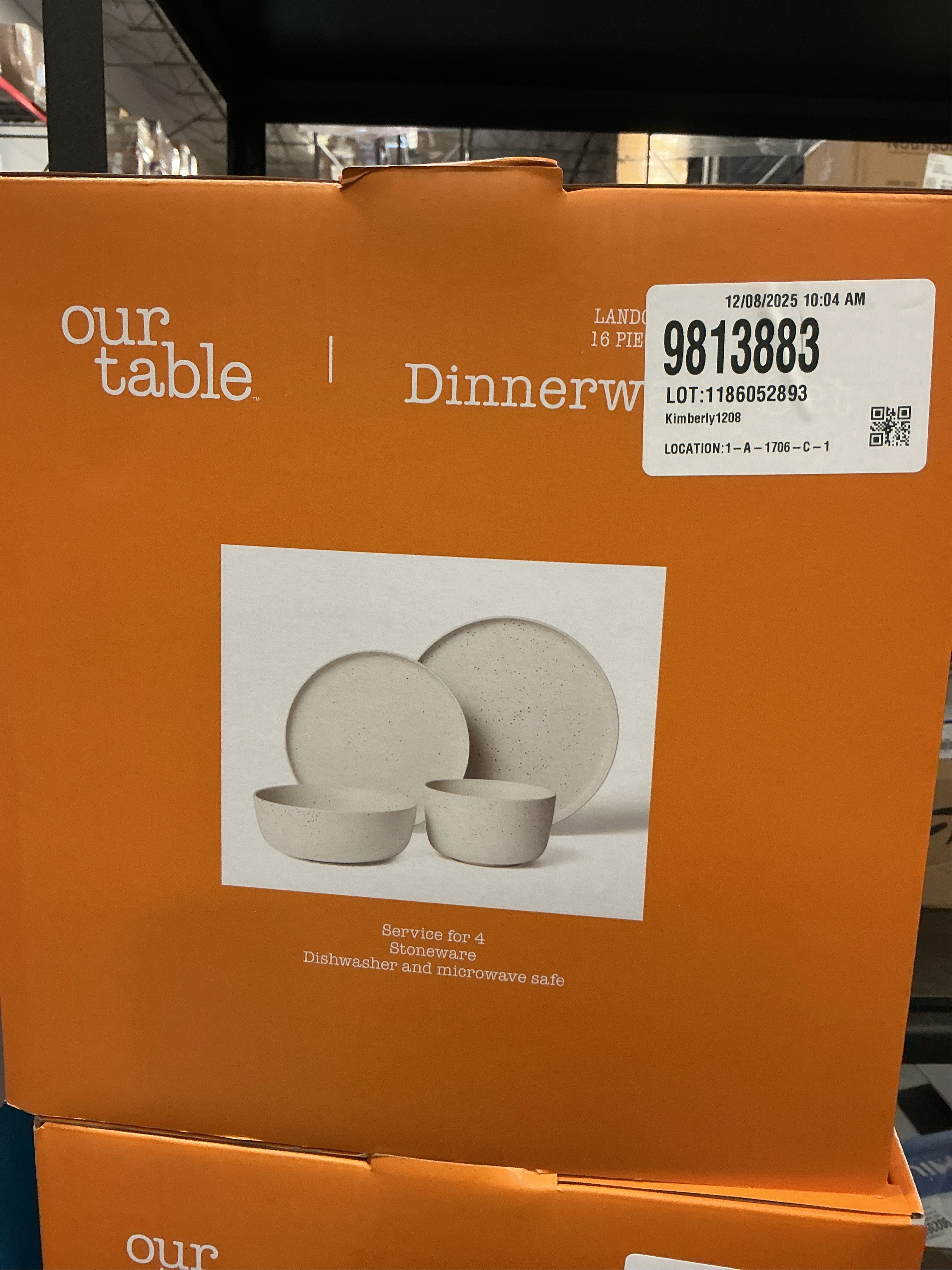 Our Table Landon 16-Piece Dinnerware Set in Sea Salt