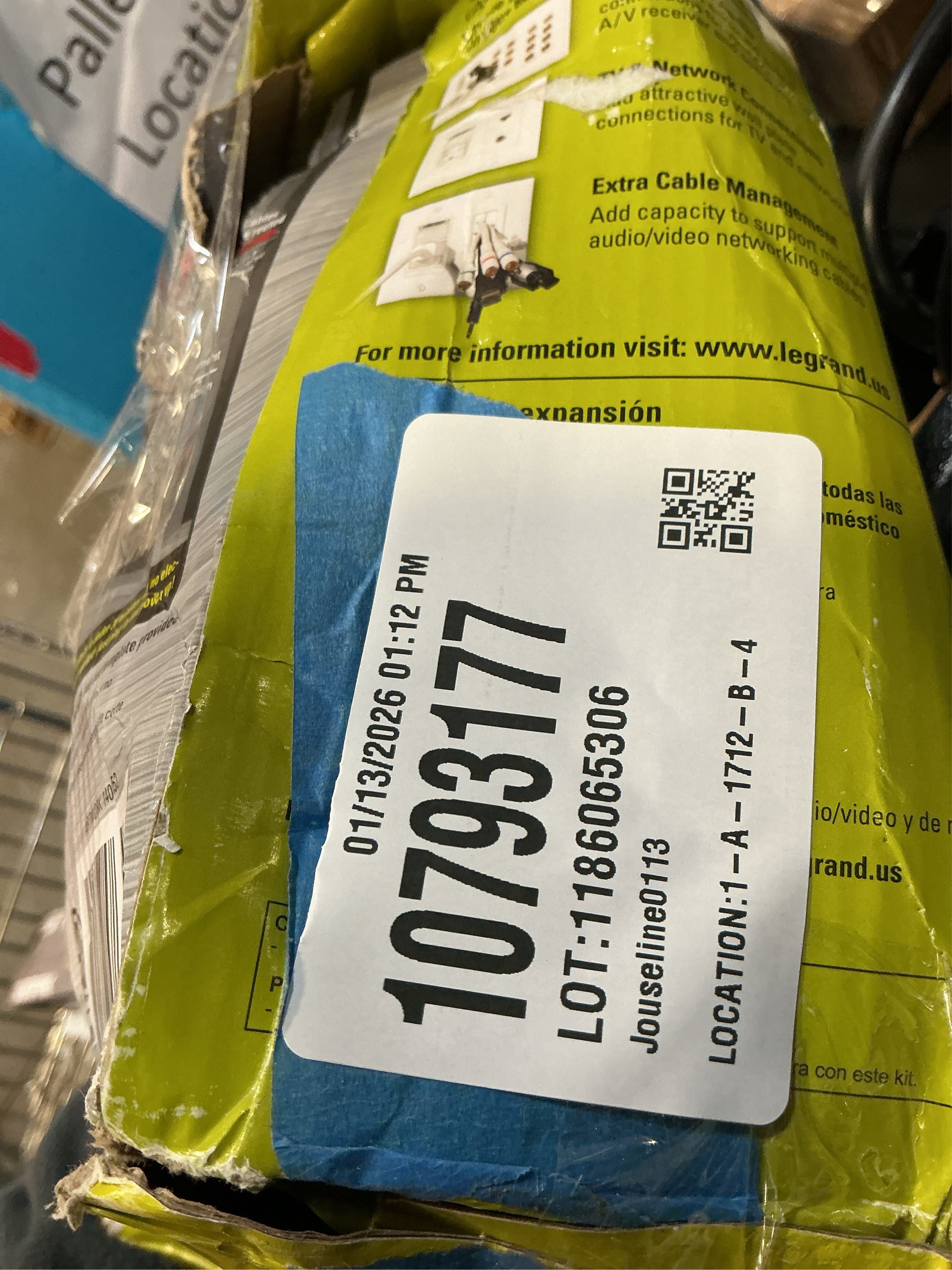 Legrand On-Q 4-27/64-in x 10-in PVC White Flat Screen Tv Kit