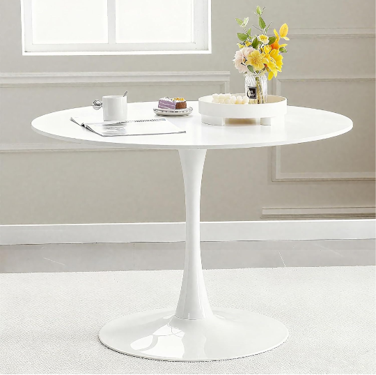 White Pedestal Table