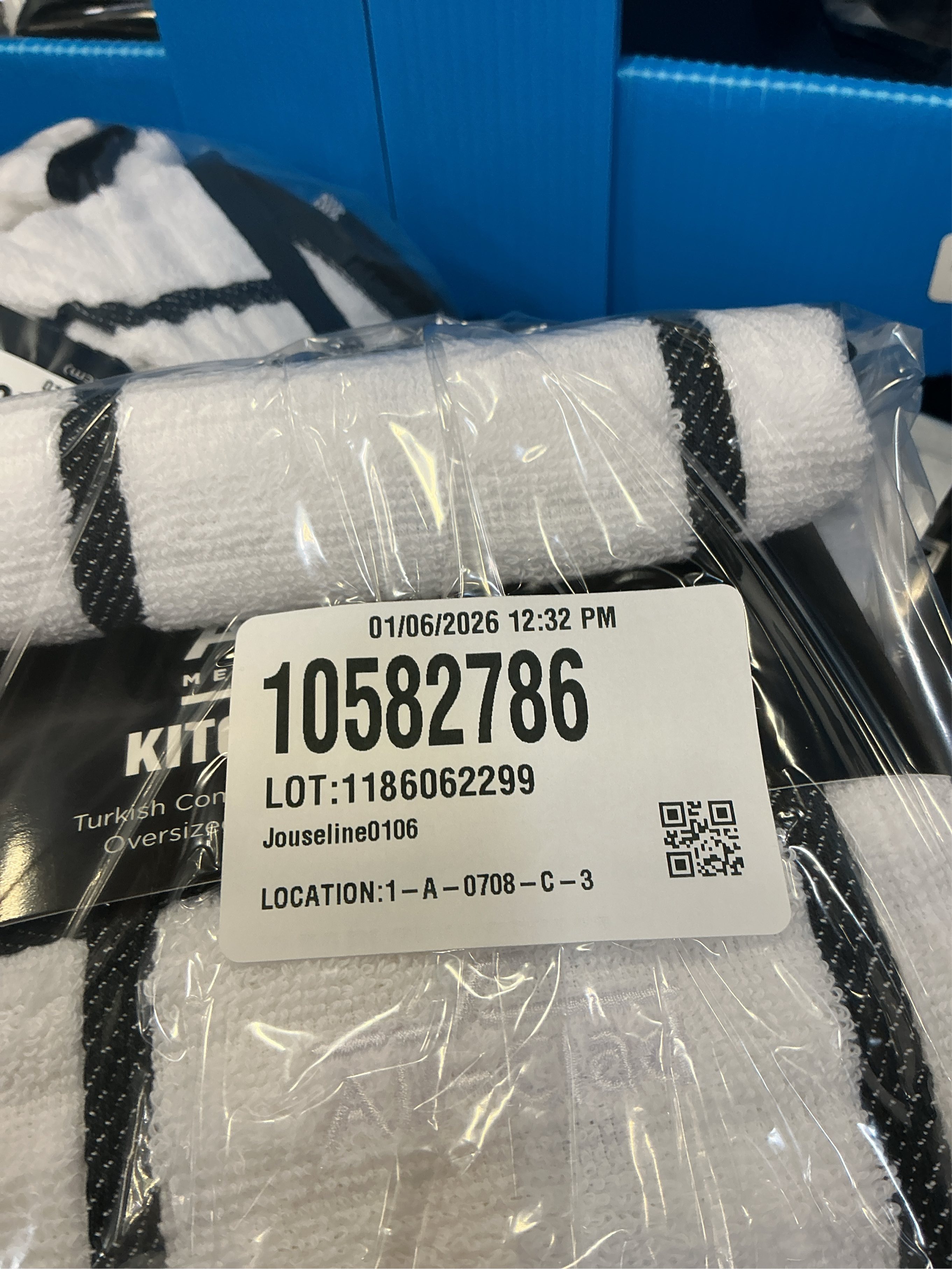 2packs All-Clad Checked Cotton Kitchen Towel, Almond