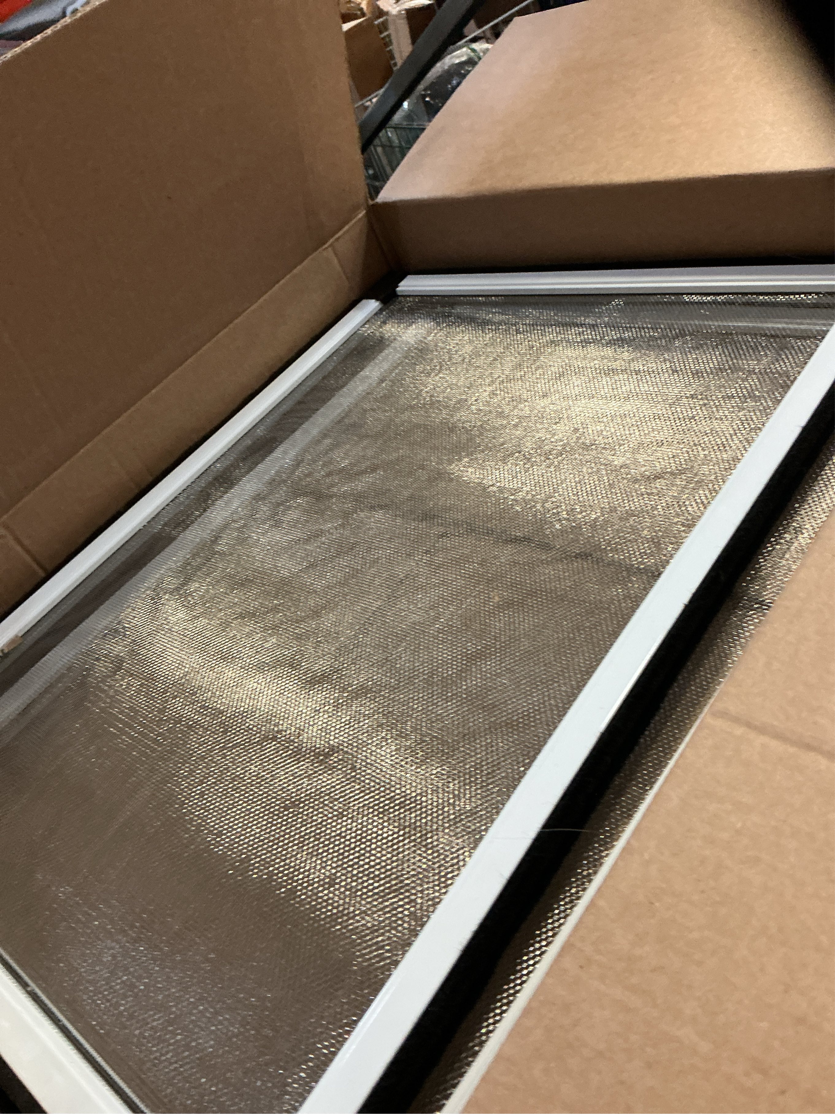 FLYZZZ Adjustable Window Screen (15.74H x 21-40W) 2-Pack White Adjustable Screens for Windows with Sturdy Aluminum Mesh– Horizontal Use Only