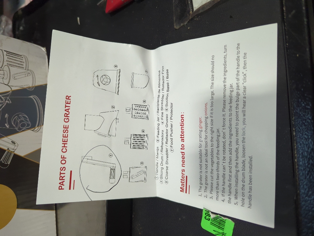 KEOUKE Rotary Cheese Grater Hand Crank Transparent - Shredder Slicer Grinder 3 Stainless Steel Blades, Stable Suction, Labor-Saving Handle, Safe Kitchen Tool for Cheese, Vegetable, Nuts, Chocolate